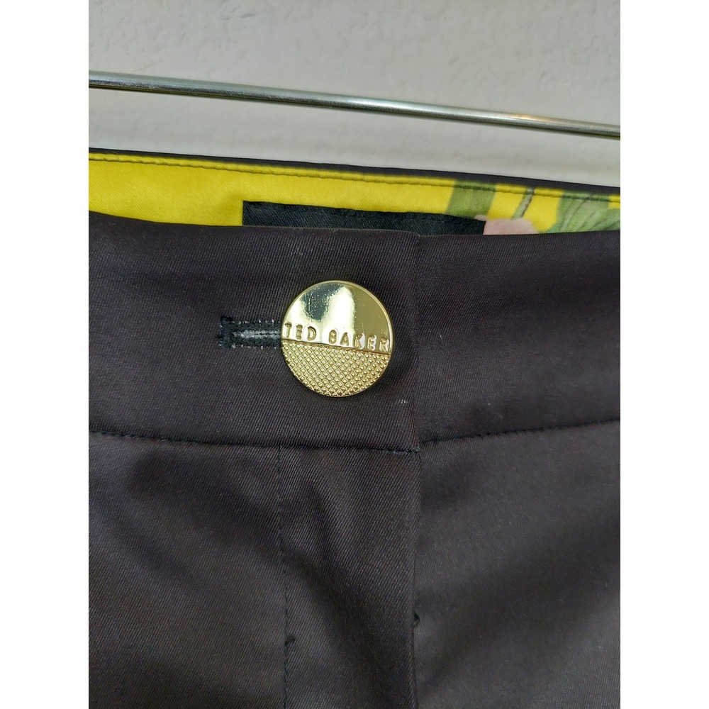Ted Baker Hadas Secret Trellis Ankle Zip Trousers Pants Size 1 US 4 - Picture 4 of 12